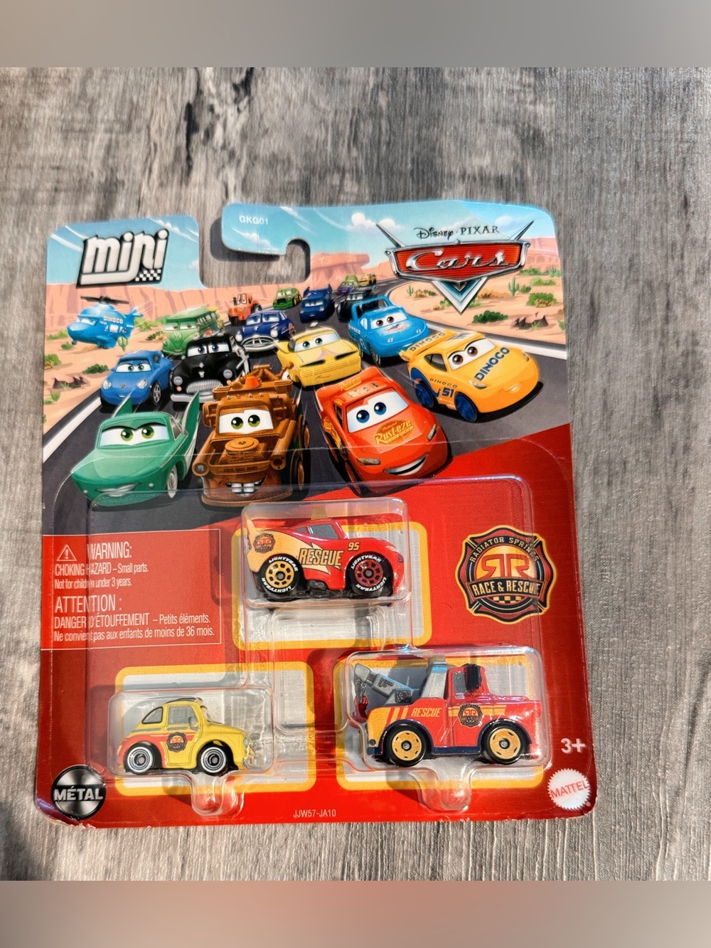 Disney Pixar Cars Mini Race And Rescue Lightning McQueen Luigi And Mater New